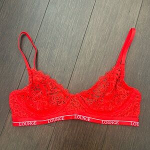 A bright red Lounge bra in 34C